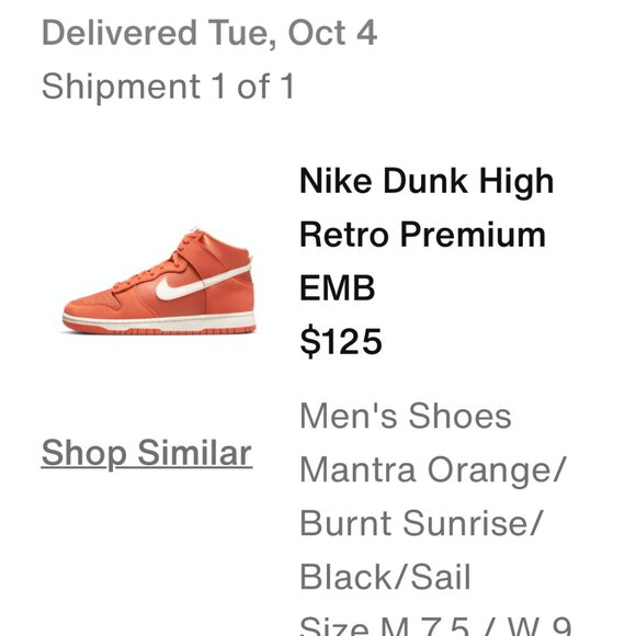 Nike Dunk High MBAxWNBA All Star Weekend 2022 Men's size 7.5 - Picture 6 of 6